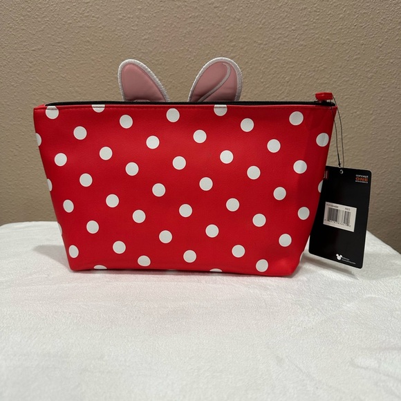 Disney Minnie Mouse Red Polka Dot Cosmetic Bag - Picture 2 of 3